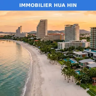 Immobilier Hua Hin 2026 — plage et villas en bord de mer