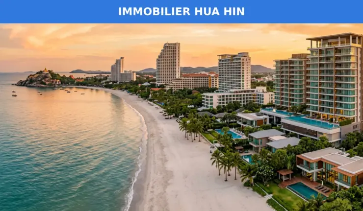 Immobilier Hua Hin 2026 — plage et villas en bord de mer