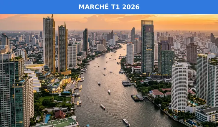 Marché immobilier Thaïlande T1 2026 — rendements, prix et tendances