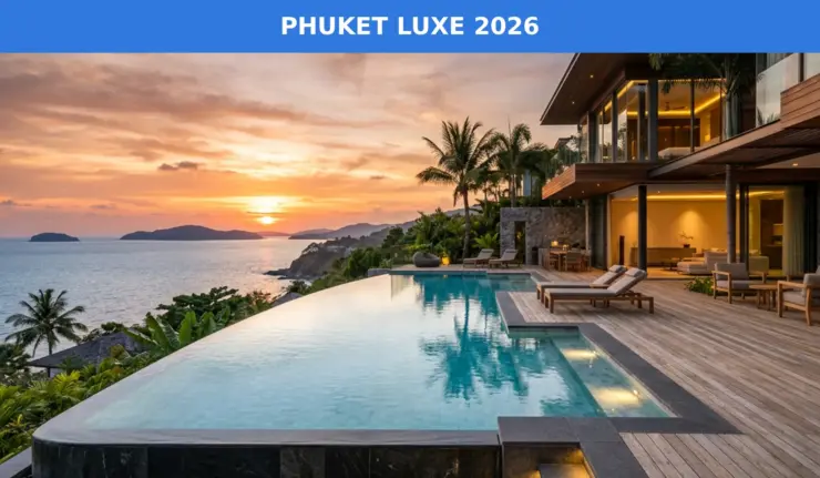Phuket immobilier luxe 2026 — villa avec piscine vue sur la mer d Andaman